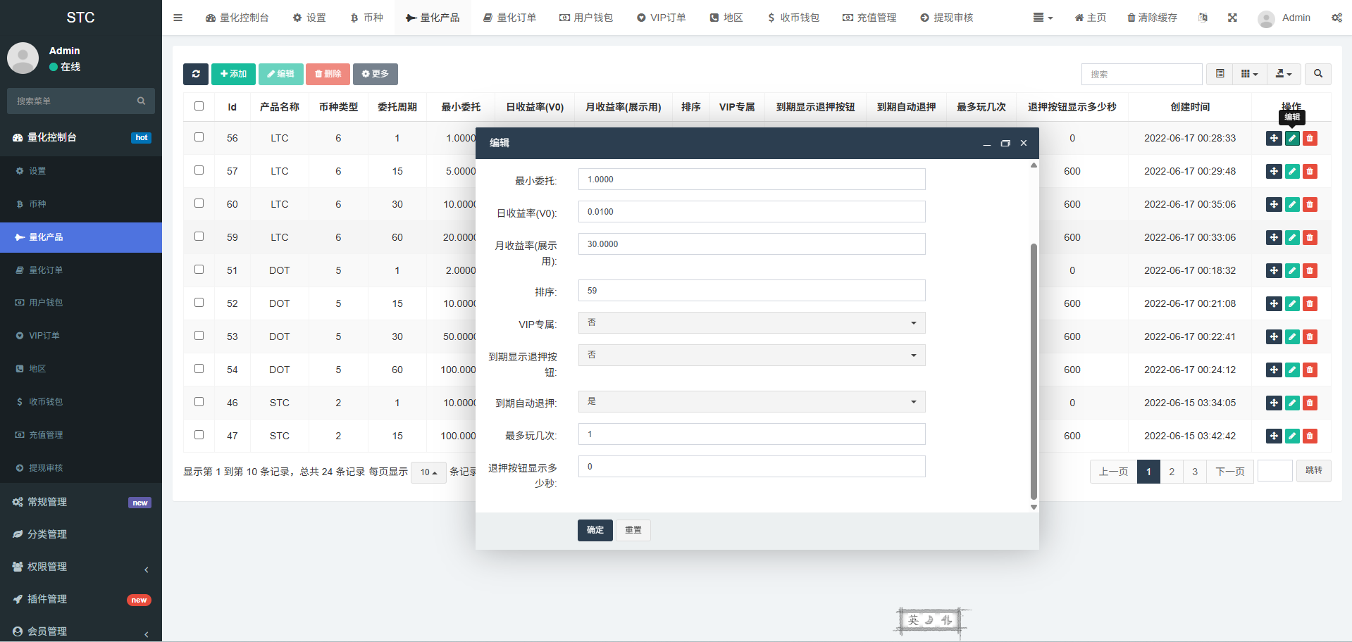 多语种链上投资系统源代码/链上量化系统交易系统/链上量化系统机器人/后端fastadmin框架 商品图片 12