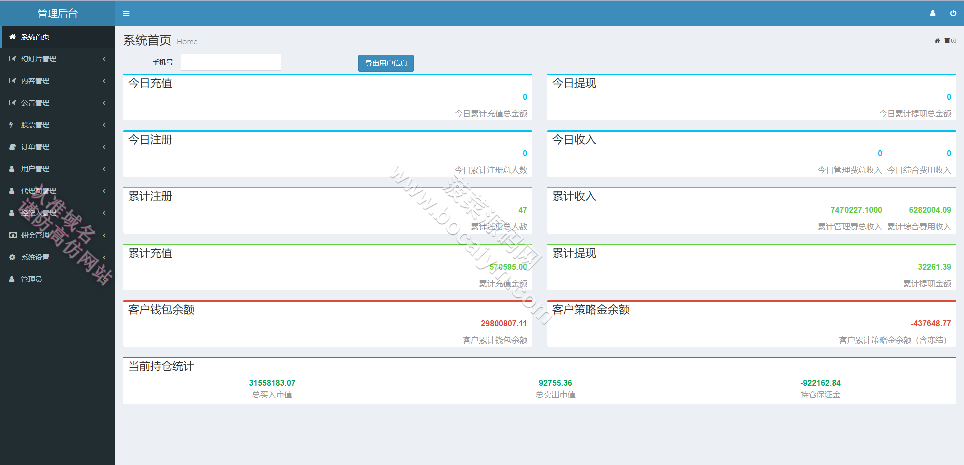 全可商用开源股票配资系统源代码｜A股交易平台源代码｜uniapp移动端股票源代码支持二次开发版 商品图片 11