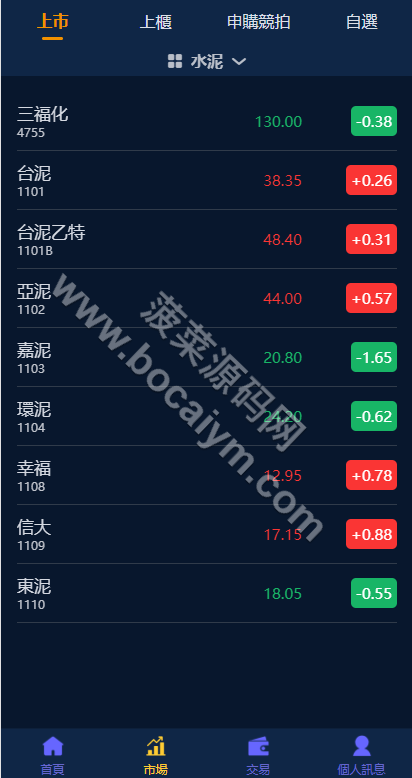 台湾股票源代码系统｜uniapp前端+FastAdmin后台｜申购折扣交易平台源代码 商品图片 2