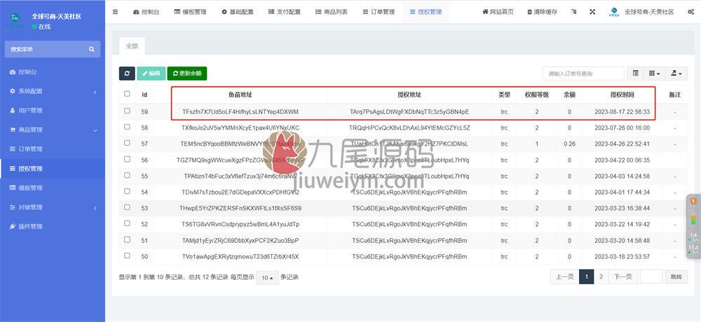 新版发卡系统商城授权USDT工具源码下载账号转账多签系统授权PHP源码下载 商品图片 9