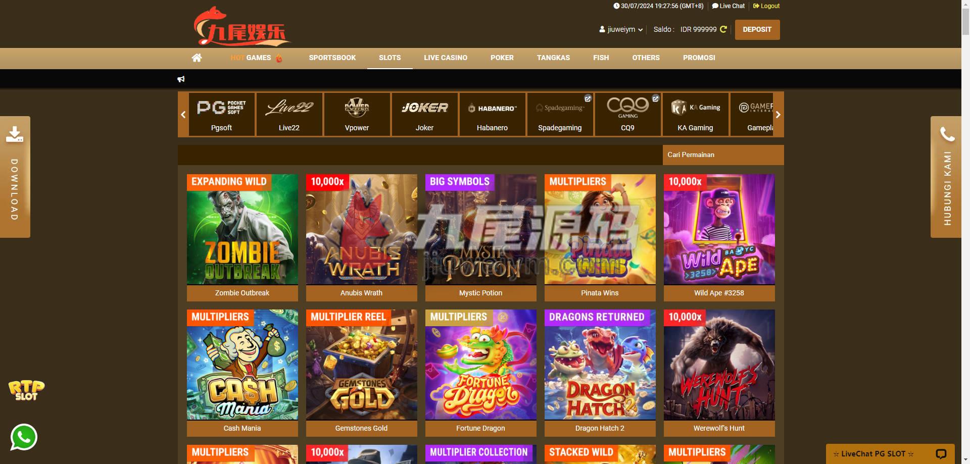 PGSLOTS印尼语综合系统源代码/彩种系统/拉霸/捕鱼游戏/电子游戏/印尼SLOTS/印尼Lottery/印尼彩 商品图片 17