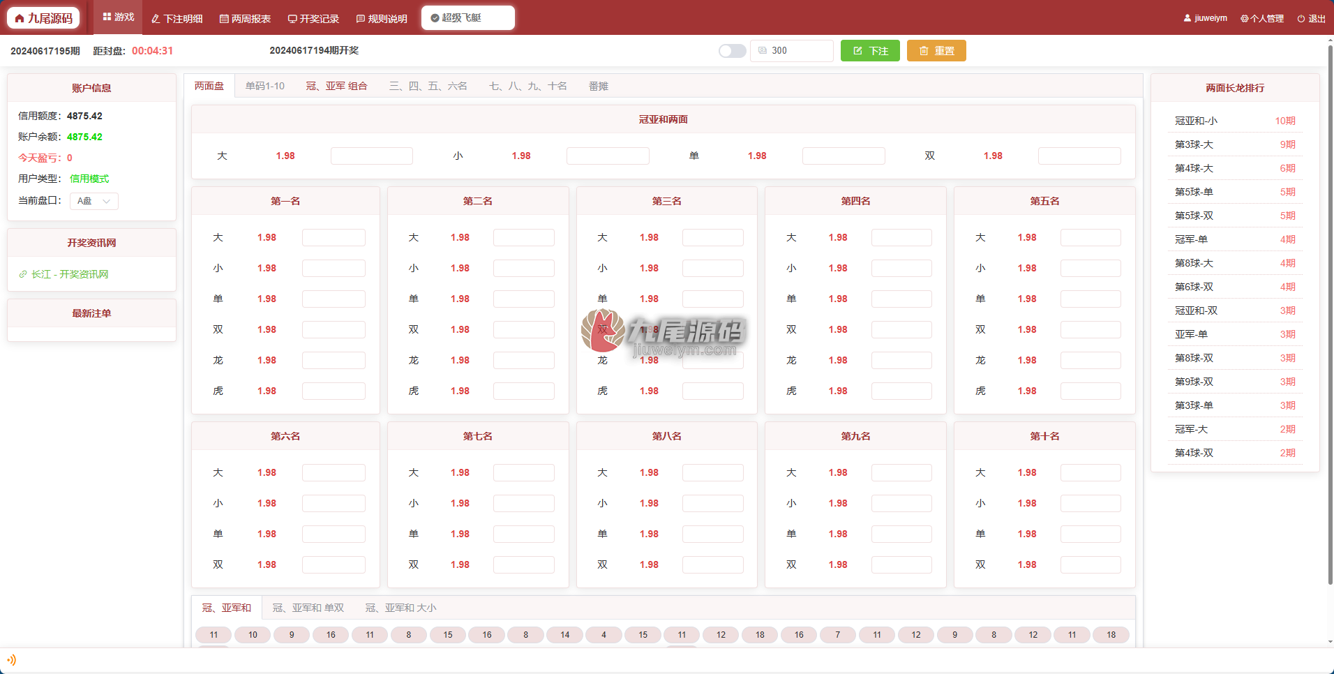 2026新版AC信用系统源码/现金模式源码/ABCD盘带番摊游戏玩法 USC版本升级版/后台带改单/全可商用开源带快速建站含教程 商品图片 21