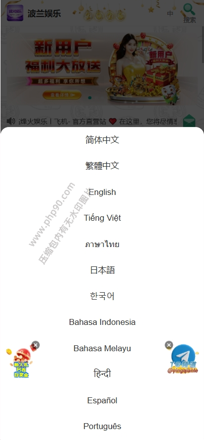 波兰娱乐国际版多语言彩票源码彩票接口分离前端 | 后端PHP·聊天室VUE纯源码 商品图片 16
