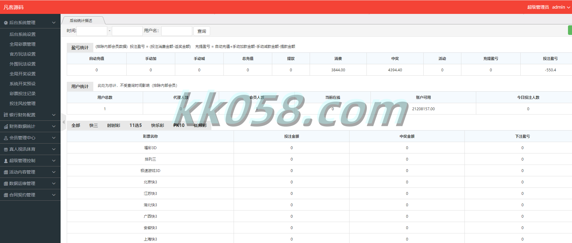 乐娱大富二的全新用户界面，仿效双赢迪士尼，具备简单的权限管理，支持六合彩自动结算，并为BUG全修复版本 商品图片 15