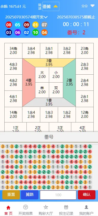 大富818彩票的系统涵盖了番摊和摊路的玩法，同时还提供了双玩法的加拿大28投注系统，支持多种彩种 商品图片 2