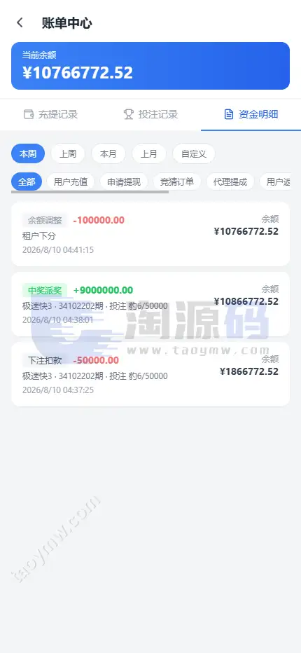 全新新盈彩票综合盘源码｜可控彩票电子游戏平台 | 多功能运营后台·VIP会员活动管理系统 商品图片 28