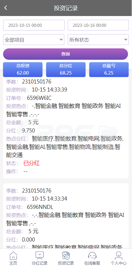 彩票更改为AI人工智能投资理财系统源码 | 项目投资资金盘 商品图片 4