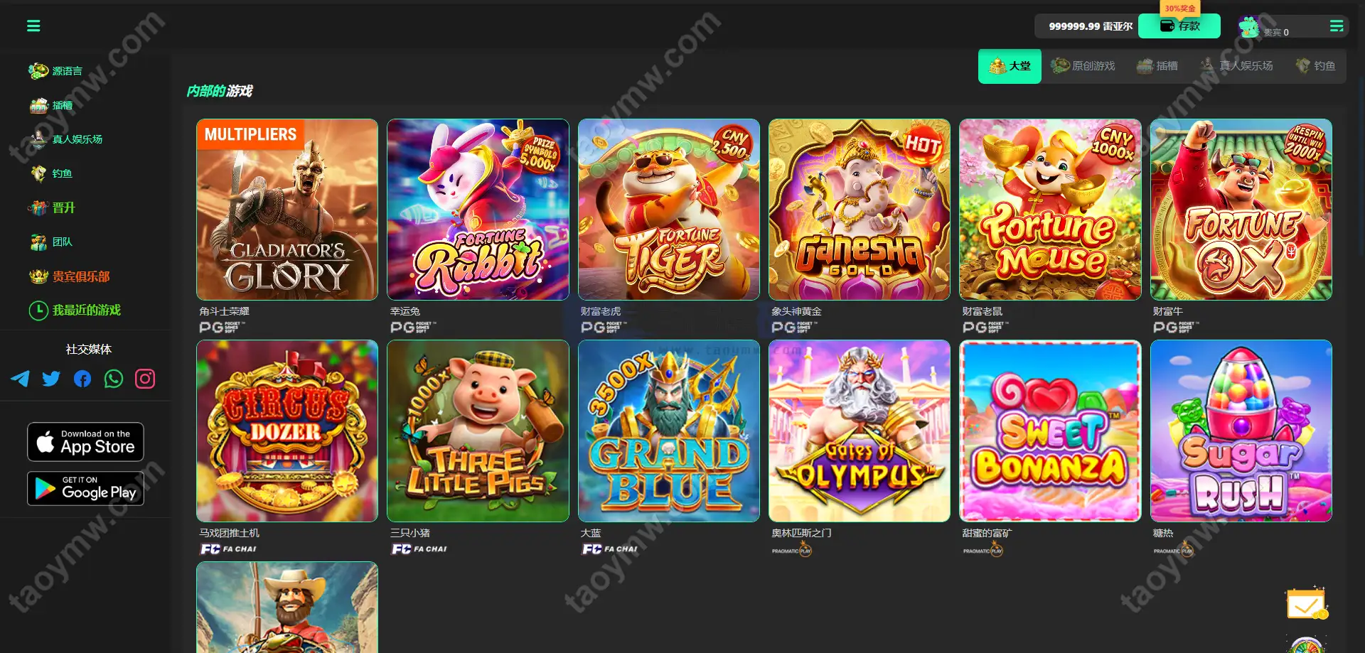 Luck66巴西自适应H5电子Slots源码｜Luck66巴西PG｜真人娱乐捕鱼达人赌场游戏｜Vue+PHP完整套件 商品图片 14