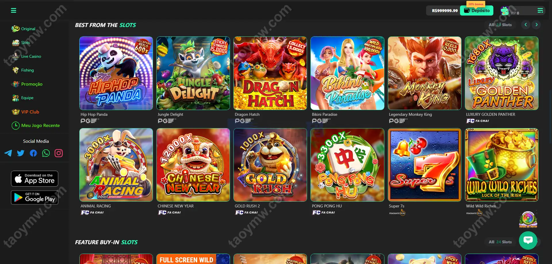 Luck66巴西自适应H5电子Slots源码｜Luck66巴西PG｜真人娱乐捕鱼达人赌场游戏｜Vue+PHP完整套件 商品图片 3