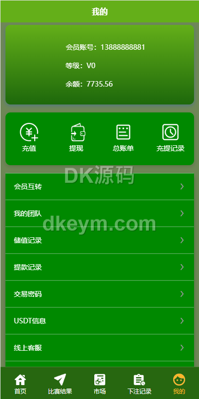 uniapp双语言波胆系统源码/波胆源码/球盘源码/足球下注系统/USDT 商品图片 9