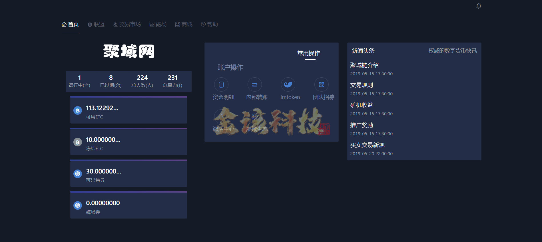 ETC期货合约矿机生态圈区块链系统/全可商用开源/项目众筹/区块链源码下载/矿机系统转让/点对点交易+商城+云矿机系统系统/矿机源码下载/自动收矿机系统制 商品图片 12