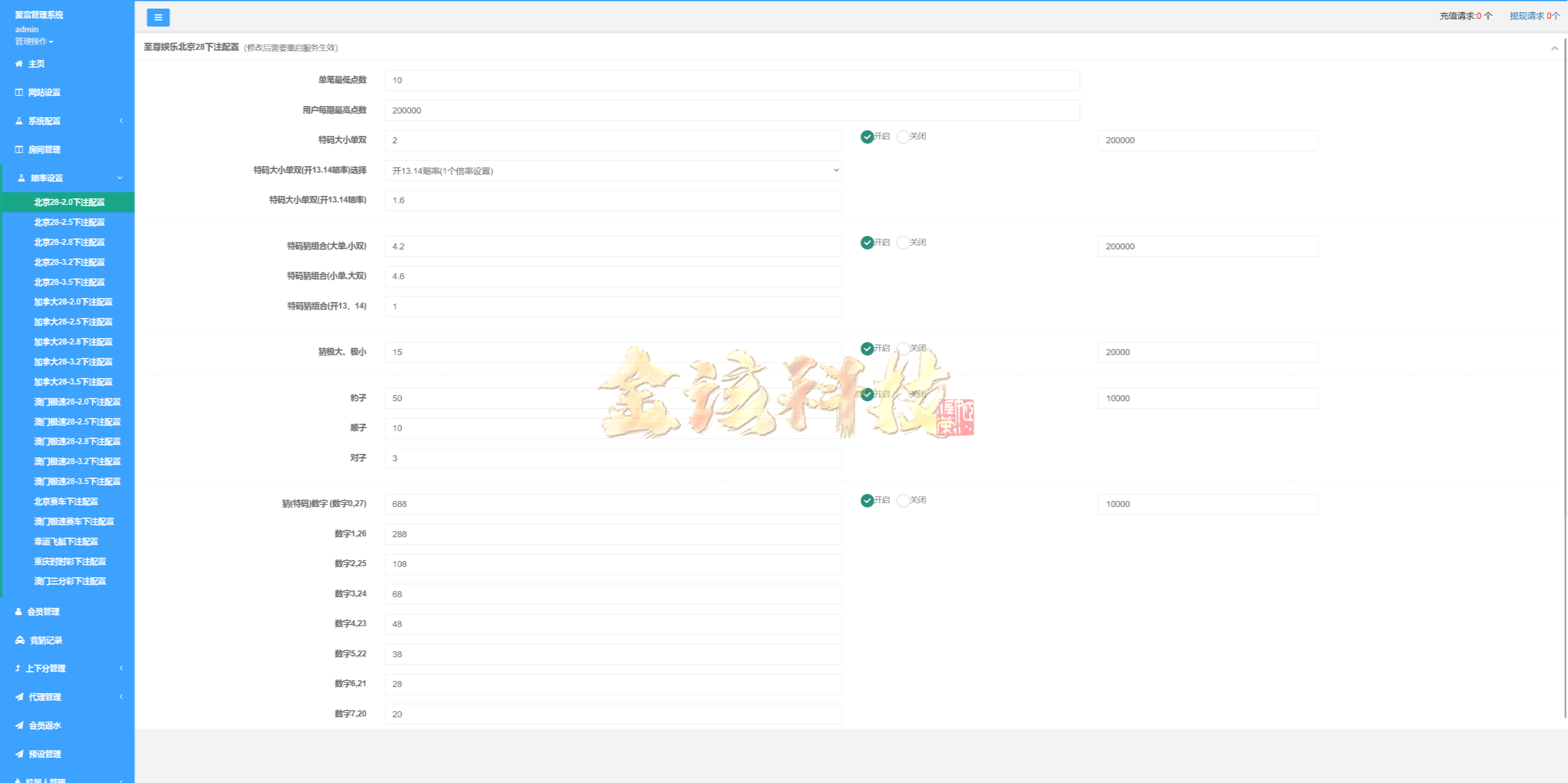 聚富28源码/旗舰28系统源码/加拿大28系统源码/28彩种系统源码/支持二次开发可运营版/可一键部署APP+快速部署含教程 商品图片 17