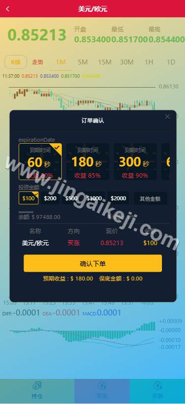 中银国际源代码微型盘源代码/微数字资产平台源代码/K线结算正常/外汇交易/后台可控/前端html+后端PHP/多语种 商品图片 4