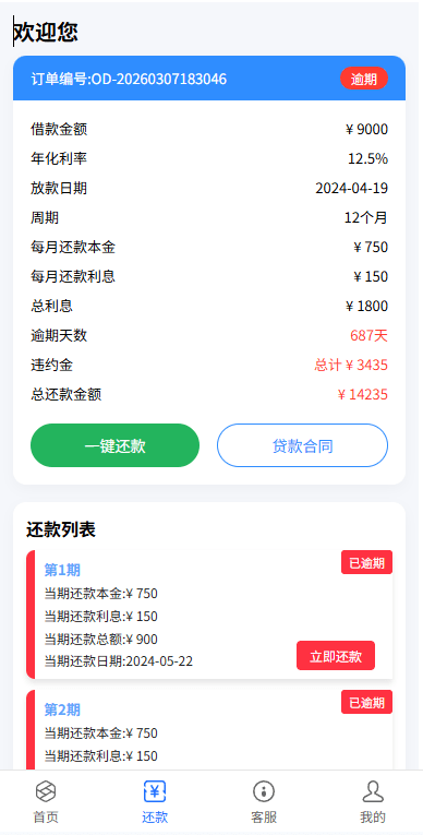 贷款催收系统/小额贷款/贷款逾期催收/java开发 商品图片 4