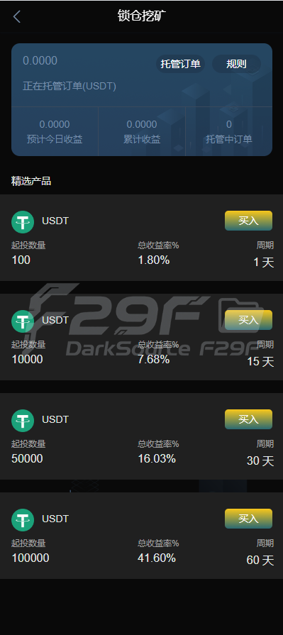 新UI多语种海外交易系统源码/永续期货合约/秒期货合约/锁仓功能矿机/前端uniapp/海外交易系统源码 商品图片 11