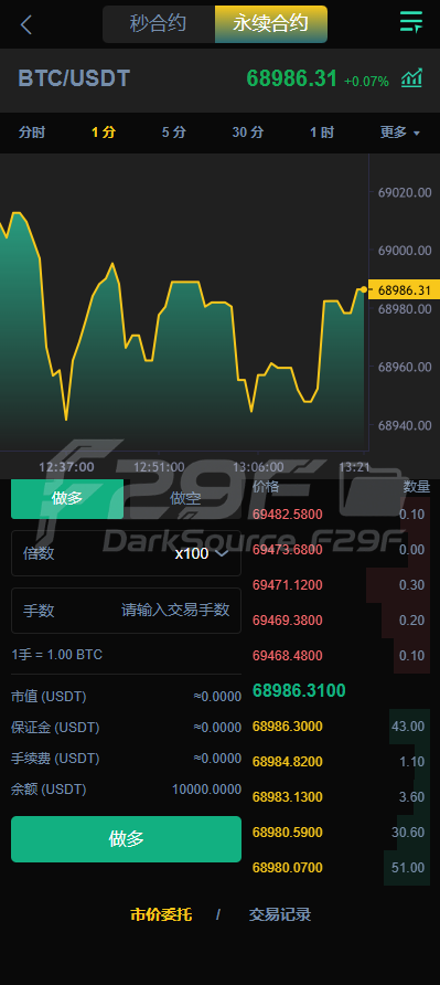 新UI多语种海外交易系统源码/永续期货合约/秒期货合约/锁仓功能矿机/前端uniapp/海外交易系统源码 商品图片 8