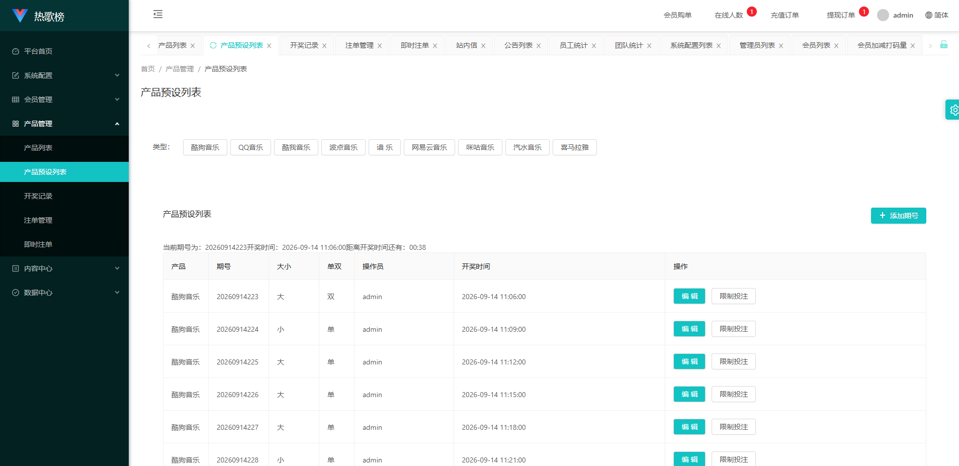 音乐打榜伪商城系统/订单自动匹配/打码/代理后台 商品图片 19