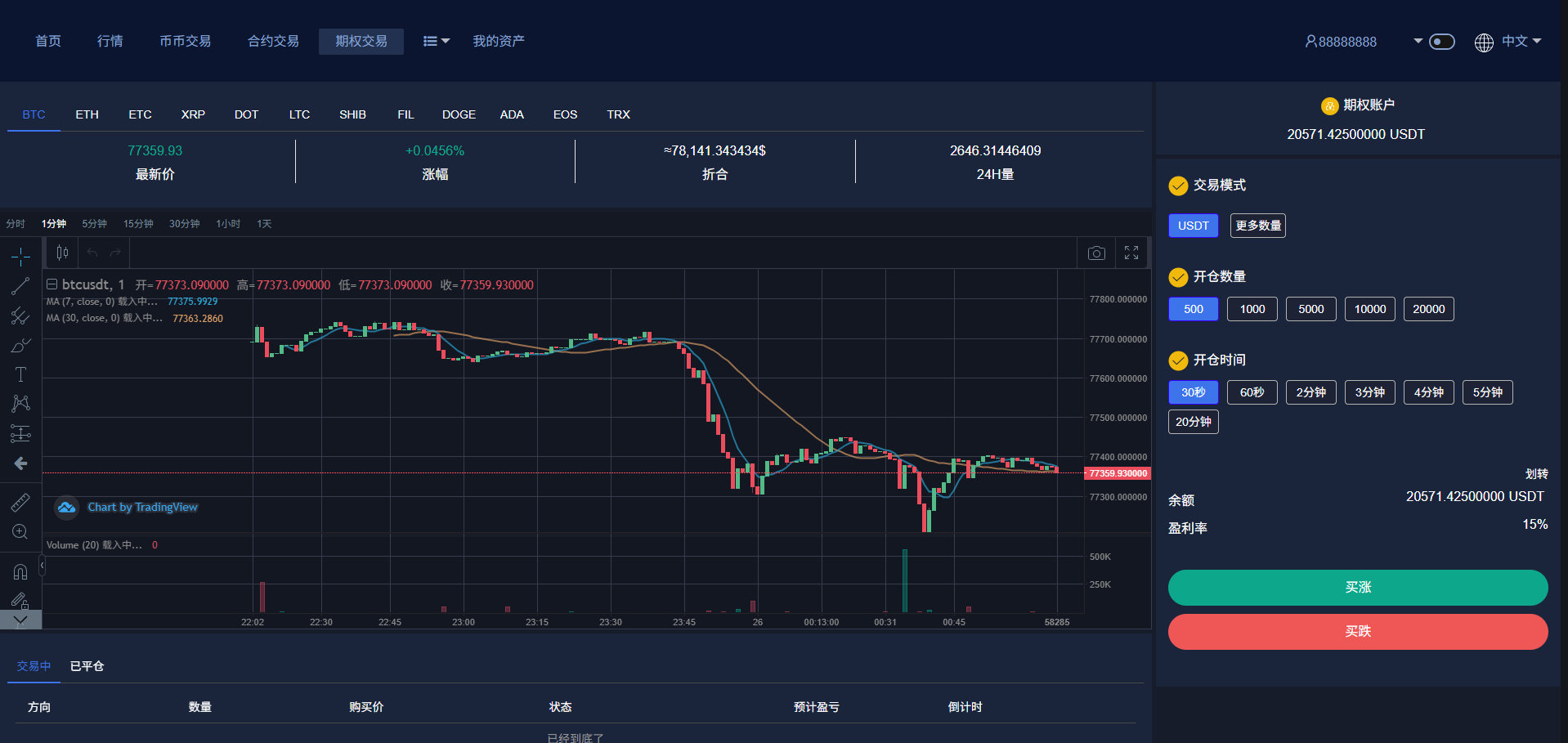 七语言交易平台源码下载/币币交易区交易+期权交易+永续永续合约+Defi借贷+新币申购+矿机功能理财/前端uniapp纯源码下载+后端php 商品图片 18